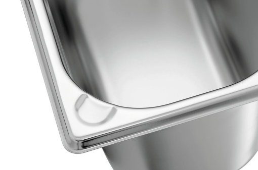 Tavă de inox (suprafață mată) GN1/4 h 150 mm - Img 3