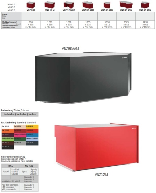 Tejghea pentru casă de marcat 2325x863 mm, Infrico - Img 2