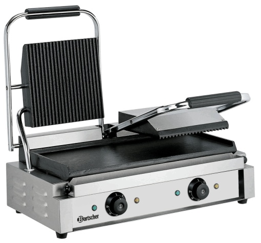 Toaster dublu cu mecanism prin apăsare pe plăci, netedă/ striată - Img 2