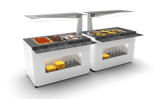 Vitrină caldă de expunere, SAYL Buffet BUF65A +80ºC - Img 7