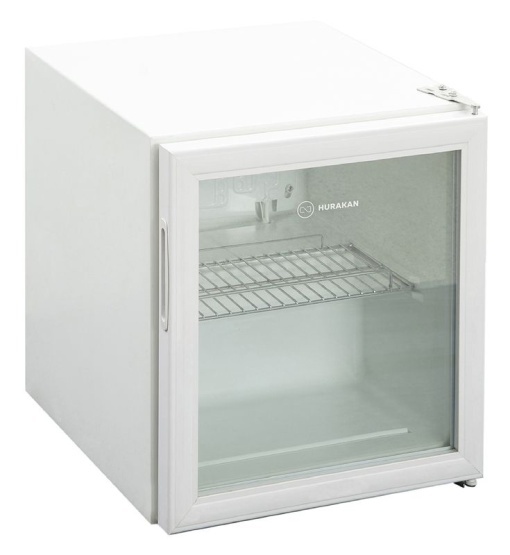 Vitrină frigorifică minibar 58 Litri, albă Hurakan - Img 2