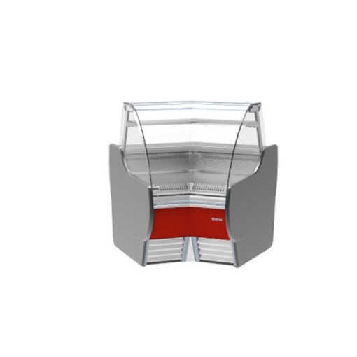 Vitrină frigorifică modulară de expunere, inox, 1470x1290 mm, curbată, Infrico - Img 7