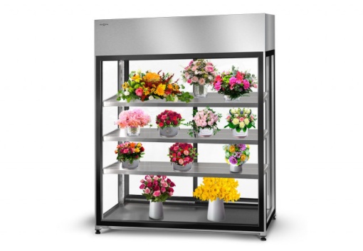 Vitrina frigorifica pentru flori L 2200 mm cu 1 raft reglabil - Img 2