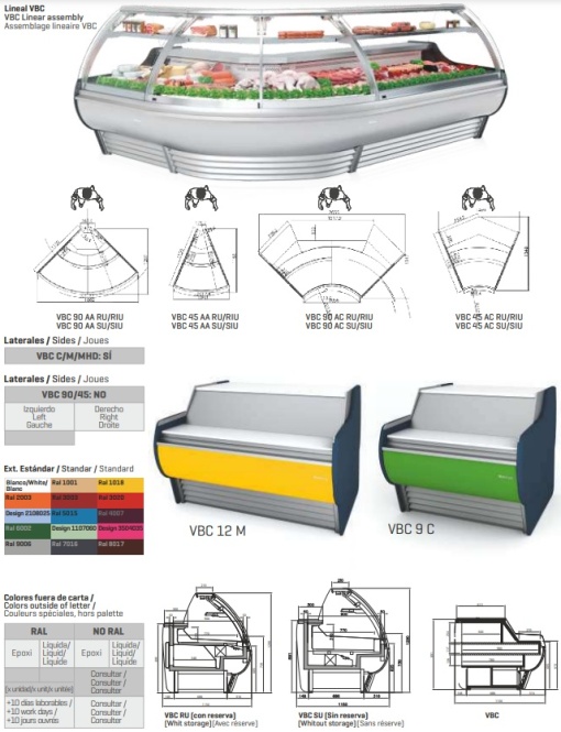 Vitrină modulară de expunere, 938x906 mm, incorporabilă BARCELONA, Infrico - Img 6