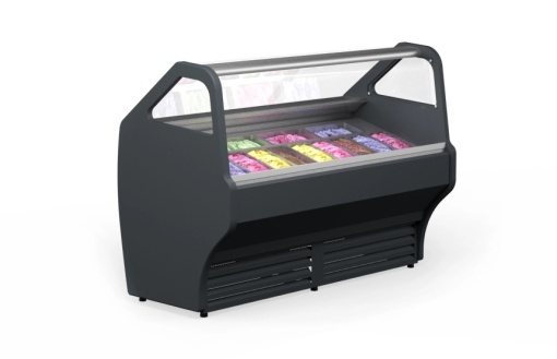 Vitrină pentru înghețată sau gelato Wojtek 1.7 W, 14 sortimente, Igloo - Img 4