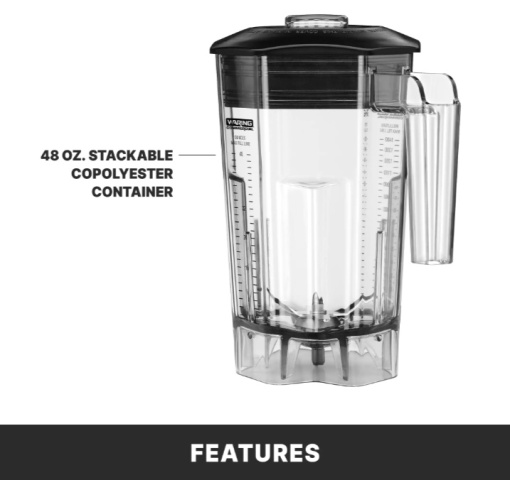 Blender profesional de mare putere, 1,4 Litri Waring Torq - Img 3