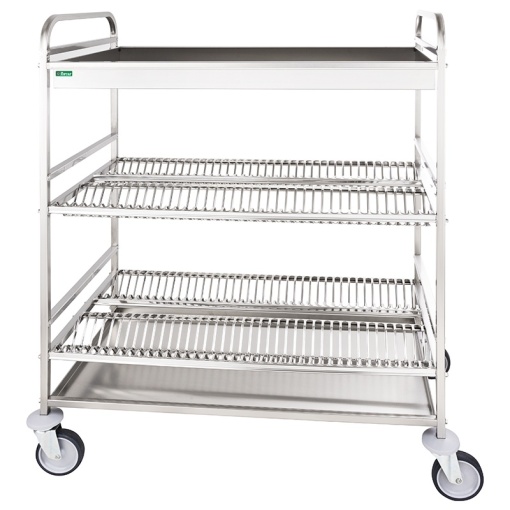 Cărucior inox de scurgere farfurii, Forcar - Img 2