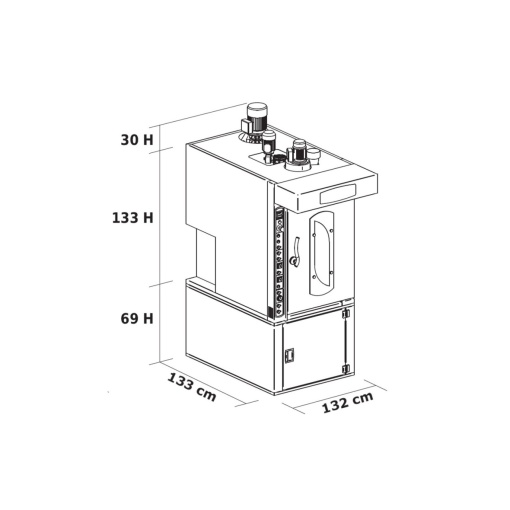 Cuptor brutărie electric rotativ FLEX, capacitate 12 tăvi, 17,45 kW Forni Fiorini - Img 2