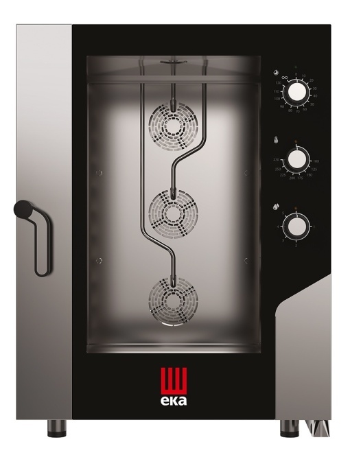 Cuptor electric combisteamer 10 tăvi 60x40 cm electromecanic, Eka Italia - Img 5