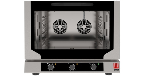 Cuptor electric combisteamer 4 tăvi 60x40 cm electromecanic, abur direct Eka Italia - Img 4