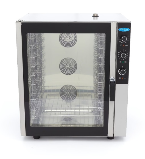 Cuptor electric combisteamer profesional, 10 tăvi GN1/1 sau 60x40 cm, Maxima - Img 8