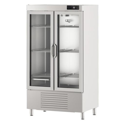 Dulap frigorific de inox și ușă de sticlă, 895 litri - Img 3