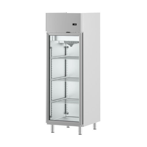 Dulap frigorific din inox cu ușă de sticlă, 580 litri, Infrico - Img 2