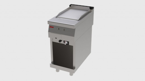 Fry top electric cu suprafata neteda si suport deschis