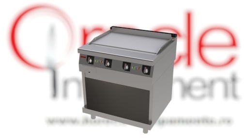 Fry top electric cu suprafață netedă și suport neutru, Jemi