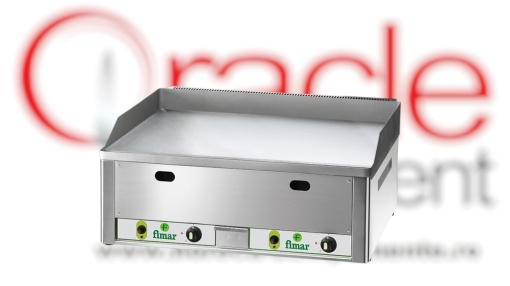 Fry top pe gaz cu suprafață cromată netedă, 650x480 mm, Fimar