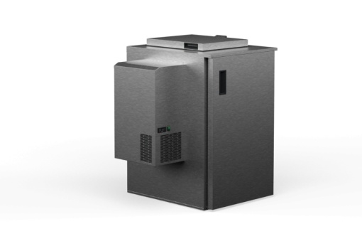 Goș de gunoi reciclare refrigerant, inox 480 Litri - Img 6