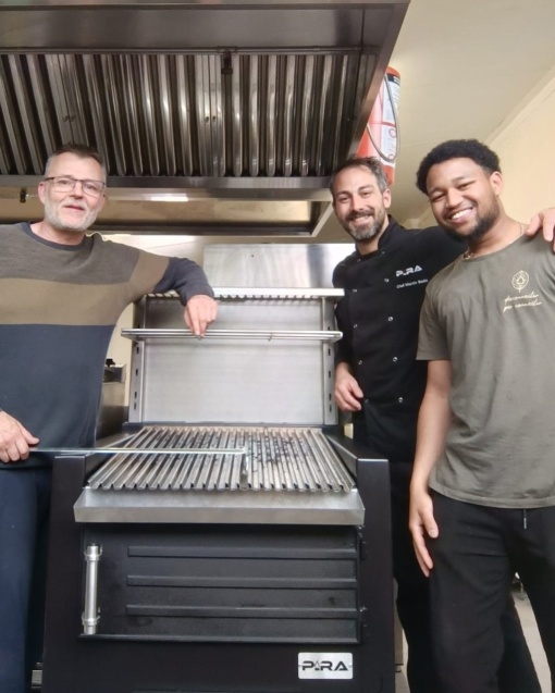 Grătar profesional Barbeque pentru Steak pe cărbuni, 800x820x930 mm - Img 12