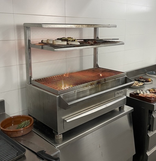 Grătar robata, shashlik sau frigărui, INOX 790x410x780 mm - Img 3