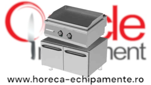 Grill electric cu suprafata neteda/striata si dulap neutru