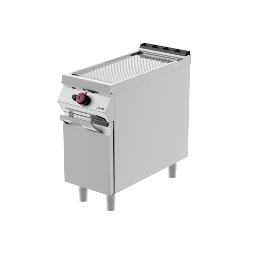 Grill simplu pe gaz cu placă striată și dulap închis, Desco - Img 2