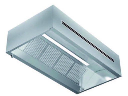 Hotă de perete cu inducție 3000x1100x500 mm - Img 2
