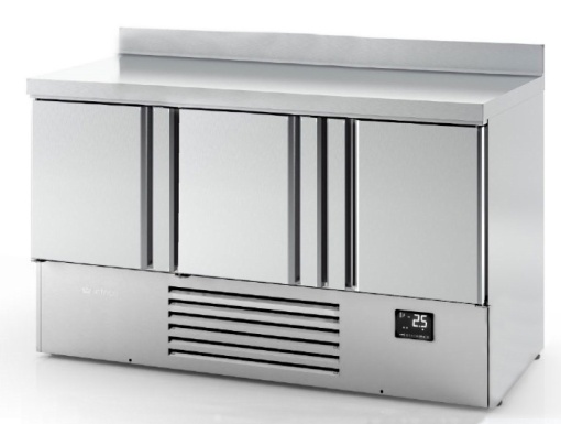 Masă frigorifică pentru pizza/salate 1460x700x895 mm, 355L, Infrico Spania - Img 8