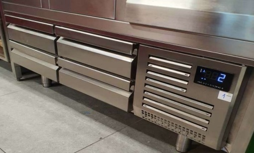 Masă rece, bază frigorifică pentru linia de gătit, 1400x700x650 mm Infrico - Img 3