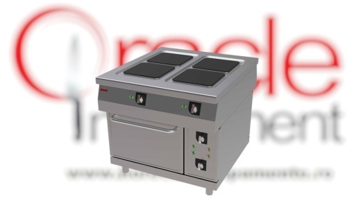 Mașină de gătit electrică cu 4 plite pătrate și cuptor, Jemi