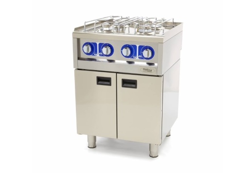 Mașină de gătit pe gaz, 4 arzătoare 17 kW, de banc 600x600x240 mm - Img 3