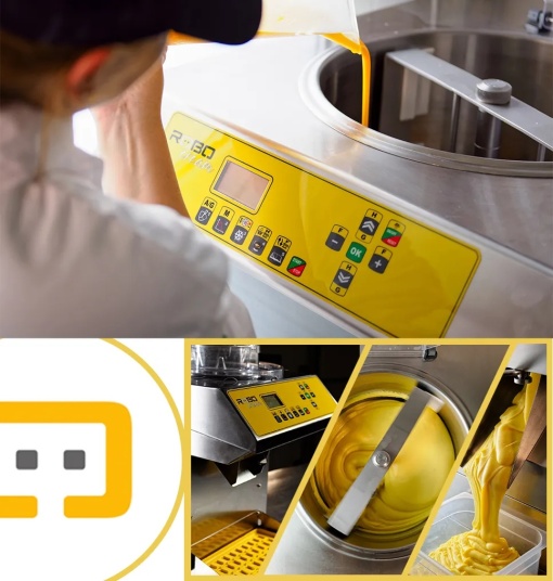 Mașină multifuncțională de înghețată, creme și pasteurizator 40 L/h, răcire cu aer, RoboCream - Img 8