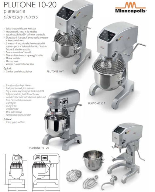 Mixer planetar 20 litri Plutone 20, Sirman Italia - Img 2