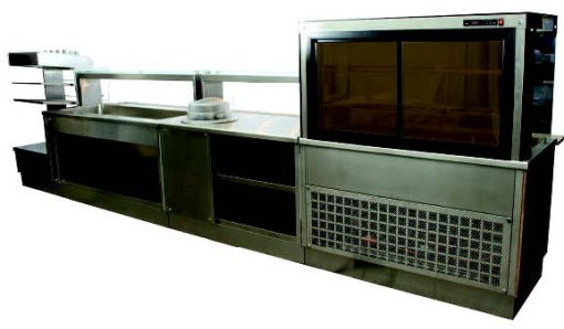 Mobilier neutru pentru linie de servire 5380x745x1630 mm - Img 2