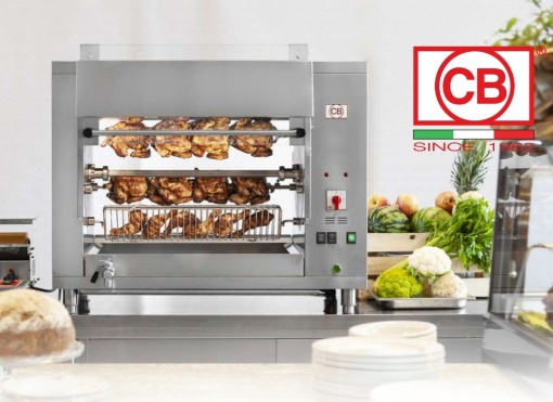 Rotisor planetar electric, 4 țepușe, 24 pui, CB Italia - Img 6