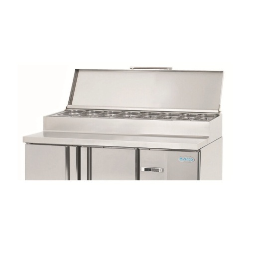 Saladetă cu 2 uși 1468x600x1100 mm, 250+50 L, Infrico Spania - Img 4