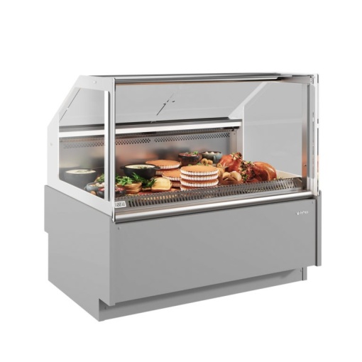 Vitrină caldă de expunere produse 1330x1220 mm, supermarket, magazin Infrico - Img 7