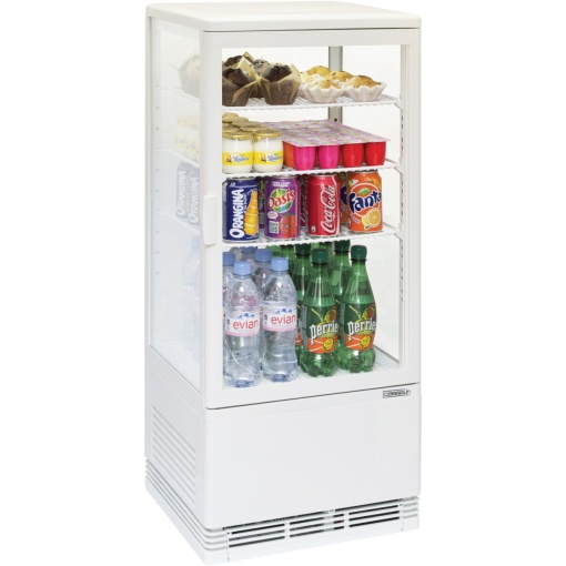 Vitrină frigorifică albă 78 L de expunere, Casselin - Img 2