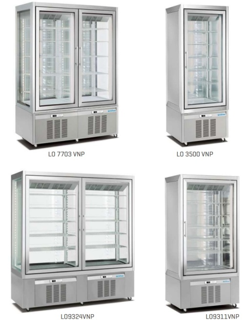 Vitrină frigorifică-congelare de expunere profesională, patiserie 600 litri, Infrico - Img 2