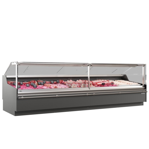 Vitrină frigorifică de expunere, incorporabilă, inox 2500x1220 mm, Infrico - Img 7