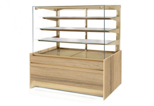 Vitrină frigorifică pentru cofetărie, patiserie 1390x890x1450 mm - Img 4