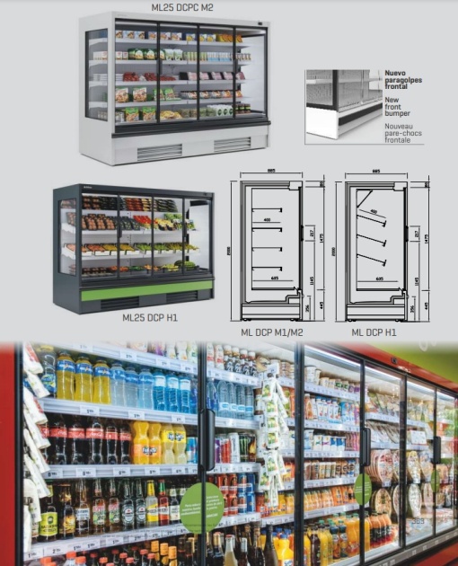 Vitrină frigorifică verticală, plug in 2500x2000 mm, Rotterdam magazin sau supermarket, Infrico - Img 8