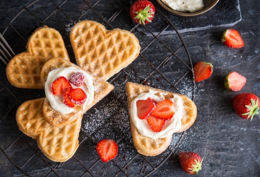 Aparat copt waffle 2 plăci rotunde tip inimă - Img 7