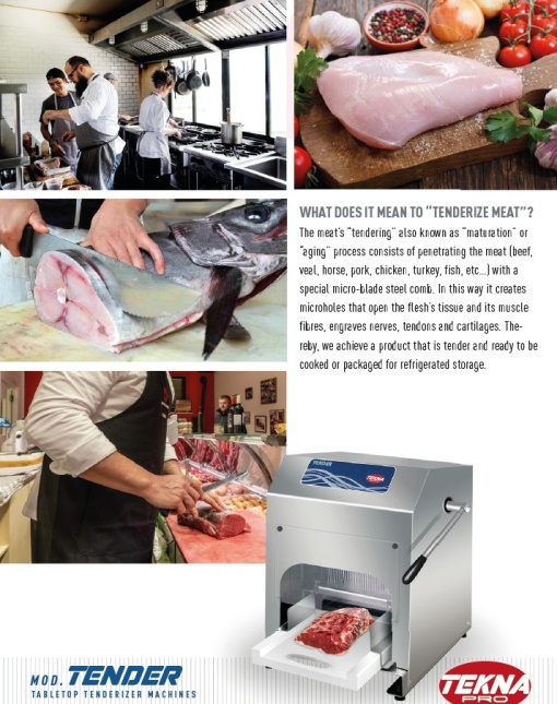 Aparat de fragezit carnea manual, Tender Tekna Pro - Img 4