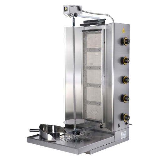 Aparat shaorma gyros TURBO gaz 100 kg carne - Img 2