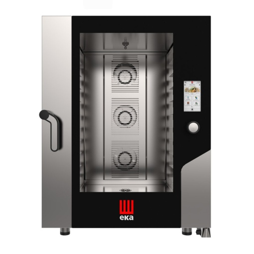 Cuptor electric combisteamer 10 tăvi 60x40 cm touchscreen, dospitor și hota, Eka Italia - Img 3