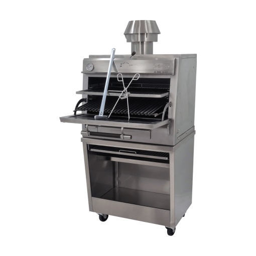 Cuptor pentru Steak pe cărbuni, deschidere verticală, Pira 80 Silver SD - Img 3