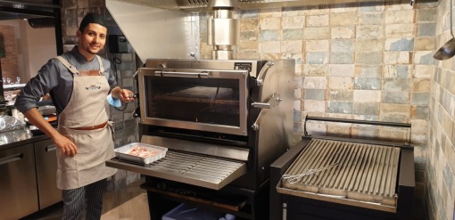 Cuptor pentru steak pe cărbuni, deschidere verticală, Pira 90 LUX ED - Img 11