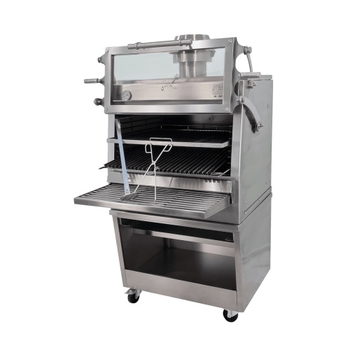 Cuptor pentru steak pe cărbuni, deschidere verticală, Pira 90 Silver ED - Img 10