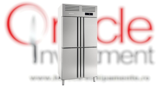 Dulap frigorific de inox cu 4 uși, 745 litri, Infrico