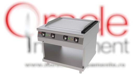Fry top electric cu striații 90x100 cm, Jemi